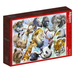 Alipson - Animal Heads - 500 Piece Jigsaw Puzzle Hot
