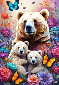 Alipson - Bears - Maternal Love Collection - 1000 Piece Jigsaw Puzzle Online
