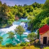 Alipson - Cascades de Krka, Croatia - 1000 Piece Jigsaw Puzzle Clearance
