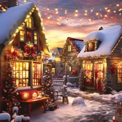 Alipson - Christmas House - 1000 Piece Jigsaw Puzzle Online