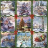 Alipson - Christmas Nine Patch - 1000 Piece Jigsaw Puzzle New