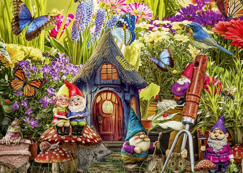 Alipson - Gnome's Garden - 1000 Piece Jigsaw Puzzle New