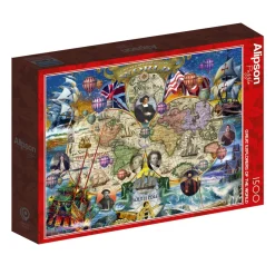 Alipson - Great Explorers of the World - 1500 Piece Jigsaw Puzzle Outlet