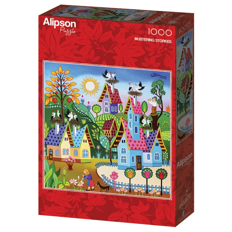 Alipson - Mustering Storkes - 1000 Piece Jigsaw Puzzle Best