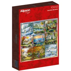 Alipson - Seasons Nine Patch - 1000 Piece Jigsaw Puzzle Outlet
