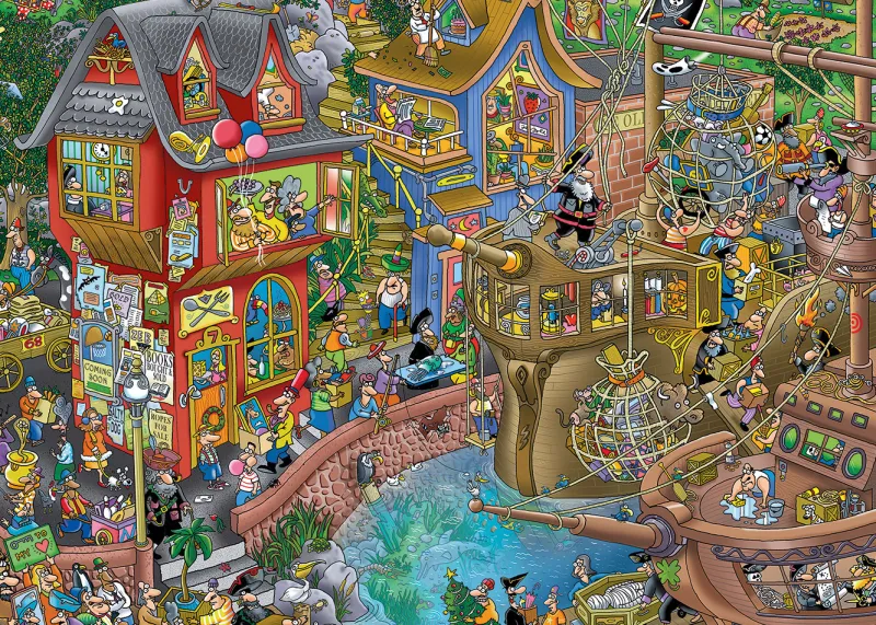 Alipson - Steve Skelton - Port of Pontcheffs - 1000 Piece Jigsaw Puzzle Best