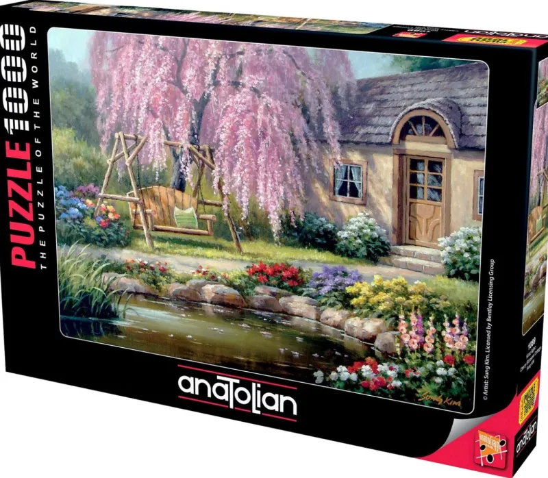 Anatolian - Cherry Blossom Cottage - 1000 Piece Jigsaw Puzzle Fashion