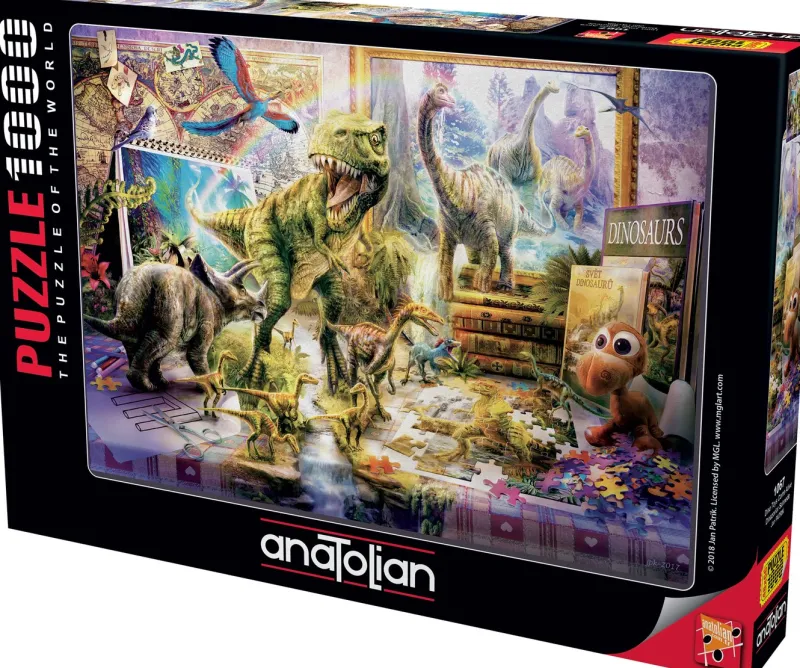 Anatolian - Dino Toys Come Alive - 1000 Piece Jigsaw Puzzle Online
