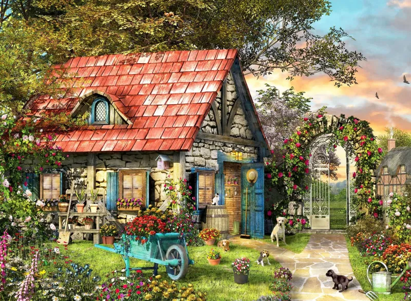 Anatolian - Dominic Davison - Country Shed - 1000 Piece Jigsaw Puzzle Outlet
