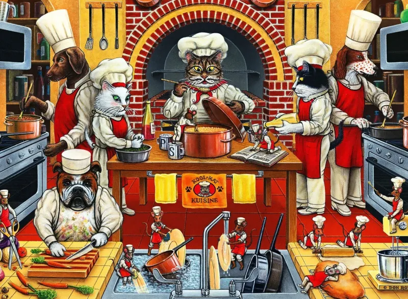 Anatolian - Kool Kat Kuisine - 500 Piece Jigsaw Puzzle Online