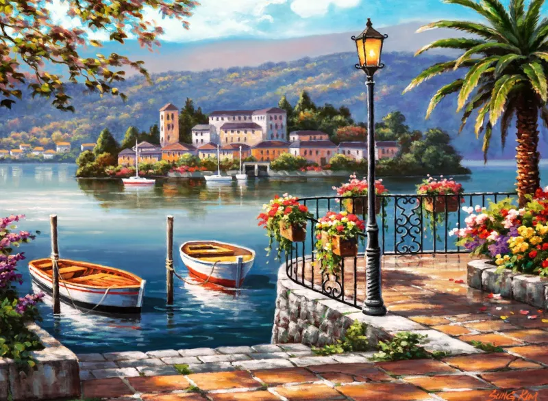 Anatolian - Lago Del Porto - 1000 Piece Jigsaw Puzzle Online