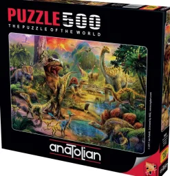 Anatolian - Landscape Of Dinosaurs - 500 Piece Jigsaw Puzzle Discount