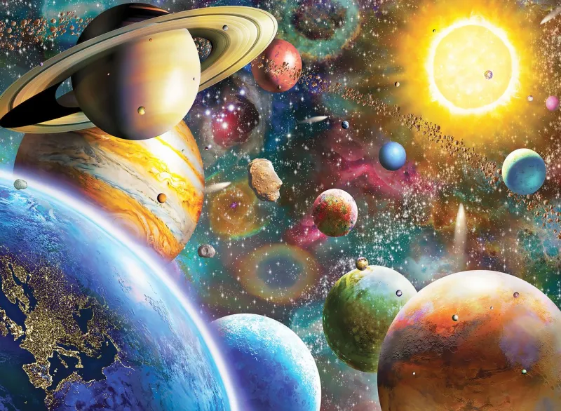 Anatolian - Planets in Space - 1000 Piece Jigsaw Puzzle Hot