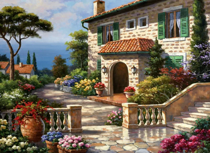 Anatolian - Villa Delle Fontana - 1000 Piece Jigsaw Puzzle Fashion