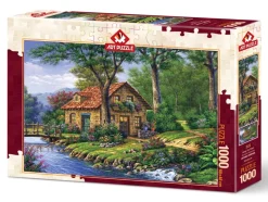 Art Puzzle - Along The Peace - 1000 piece jigsaw puzzle Online