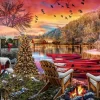 Art Puzzle - Caravan Camp - 1000 Piece Jigsaw Puzzle Best