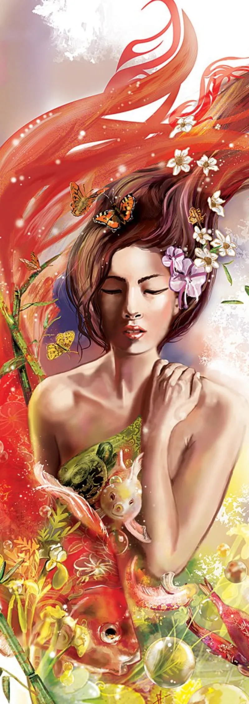 Art Puzzle - Dancing with Fish - 1000 Piece Jigsaw Puzzle Online