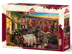 Art Puzzle - Dinner in New York - 1000 piece jigsaw puzzle New