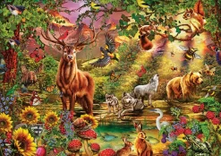 Art Puzzle - Enchanted Forest - 1000 piece jigsaw puzzle Clearance
