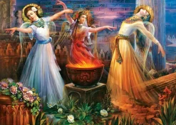 Art Puzzle - Fire Dance - 2000 Piece Jigsaw Puzzle Hot