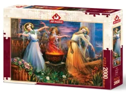 Art Puzzle - Fire Dance - 2000 Piece Jigsaw Puzzle Hot