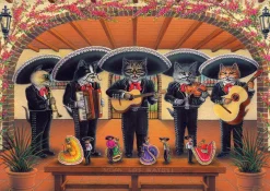 Art Puzzle - Flamenco Meow Team - 500 Piece Jigsaw Puzzle Fashion