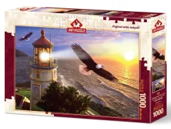 Art Puzzle - High Flight at the Sun Rise - 1000 Piece Jigsaw Puzzle Online