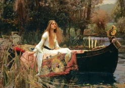Art Puzzle - John William Waterhouse - The Lady of Shalott, 1888 - 2000 Piece Jigsaw Puzzle New