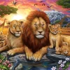 Art Puzzle - Lion Family - 1000 Piece Jigsaw Puzzle Hot