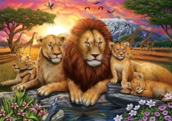 Art Puzzle - Lion Family - 1000 Piece Jigsaw Puzzle Hot