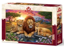 Art Puzzle - Lion Family - 1000 Piece Jigsaw Puzzle Hot