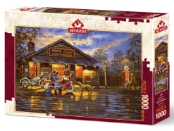 Art Puzzle - Motorcyclist - 1000 piece jigsaw puzzle Sale
