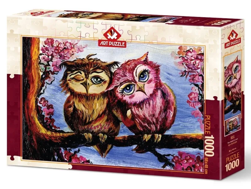 Art Puzzle - Owls in Love - 1000 Piece Jigsaw Puzzle Hot