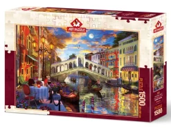 Art Puzzle - Rialto Bridge, Venice - 1000 Piece Jigsaw Puzzle Fashion
