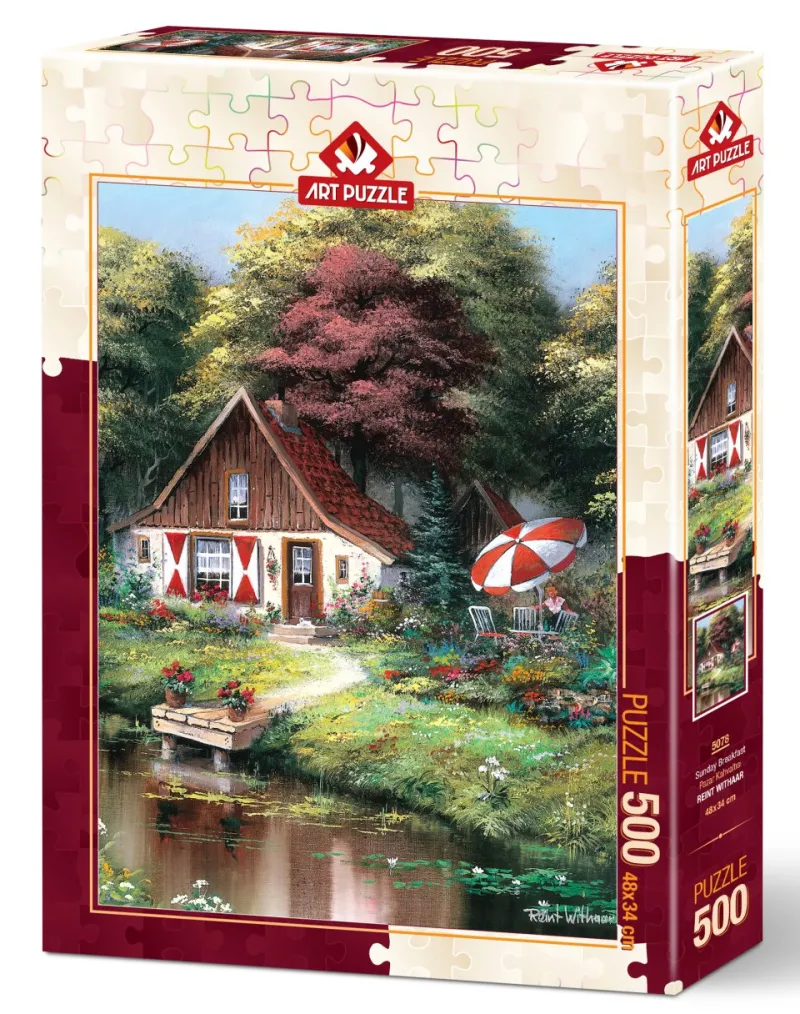 Art Puzzle - Sunday Breakfast - 500 Piece Jigsaw Puzzle Hot