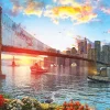 Art Puzzle - Sunset in New York - 1000 piece jigsaw puzzle Best