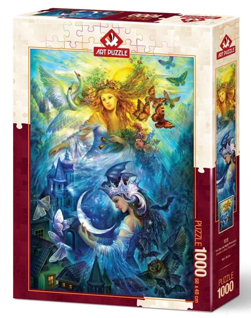Art Puzzle - The Day and Night Princesses - 1000 Piece Jigsaw Puzzle Discount