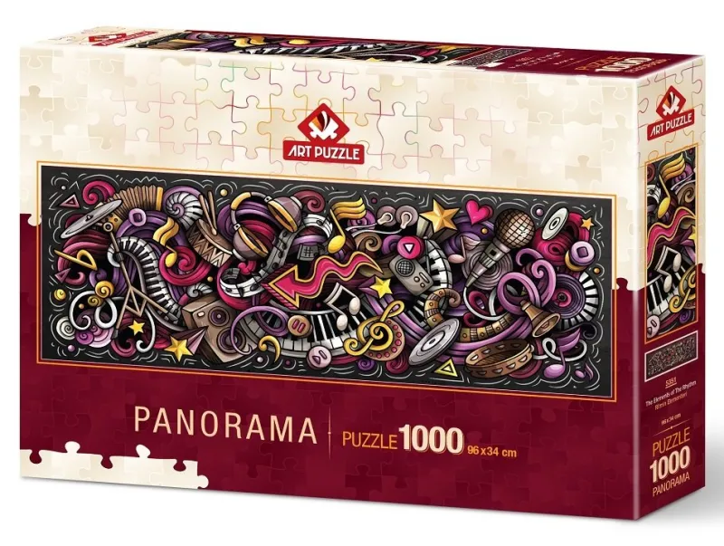 Art Puzzle - The Elements of the Rhythm - 1000 Piece Jigsaw Puzzle Best