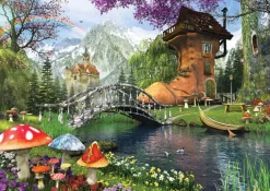 Art Puzzle - The Old Shoe House - 1000 piece jigsaw puzzle Hot