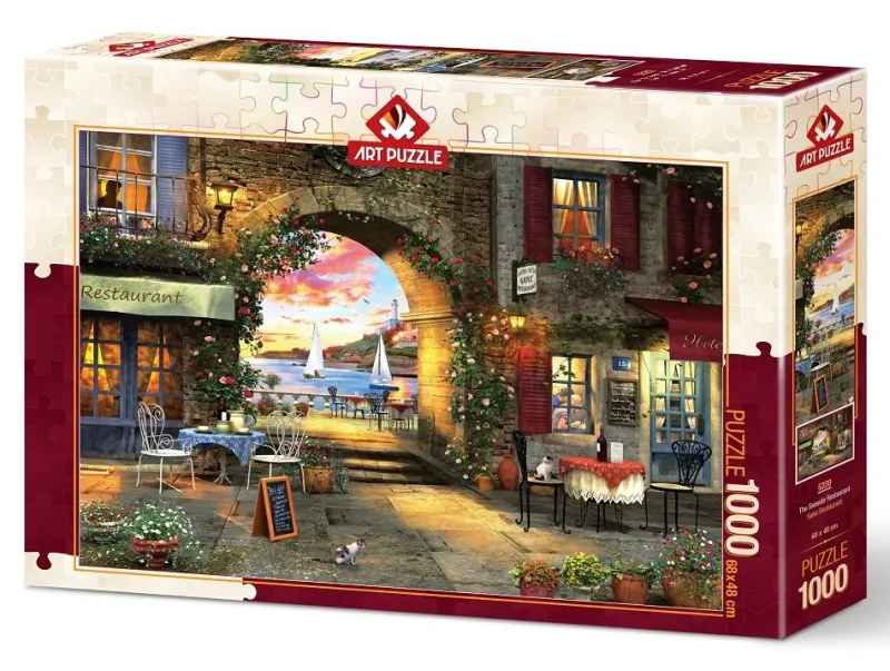 Art Puzzle - The Seaside Restaurant - 1000 Piece Jigsaw Puzzle Fashion
