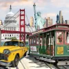 Art Puzzle - USA Collage - 2000 Piece Jigsaw Puzzle New