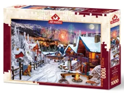 Art Puzzle - Winter Fun - 1000 piece jigsaw puzzle Best