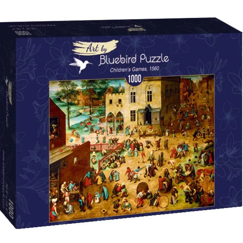 Art by Bluebird Bluebird - Pieter Bruegel the Elder - Children's Games, 1560 - 1000 Piece Jigsaw Puzzle Best