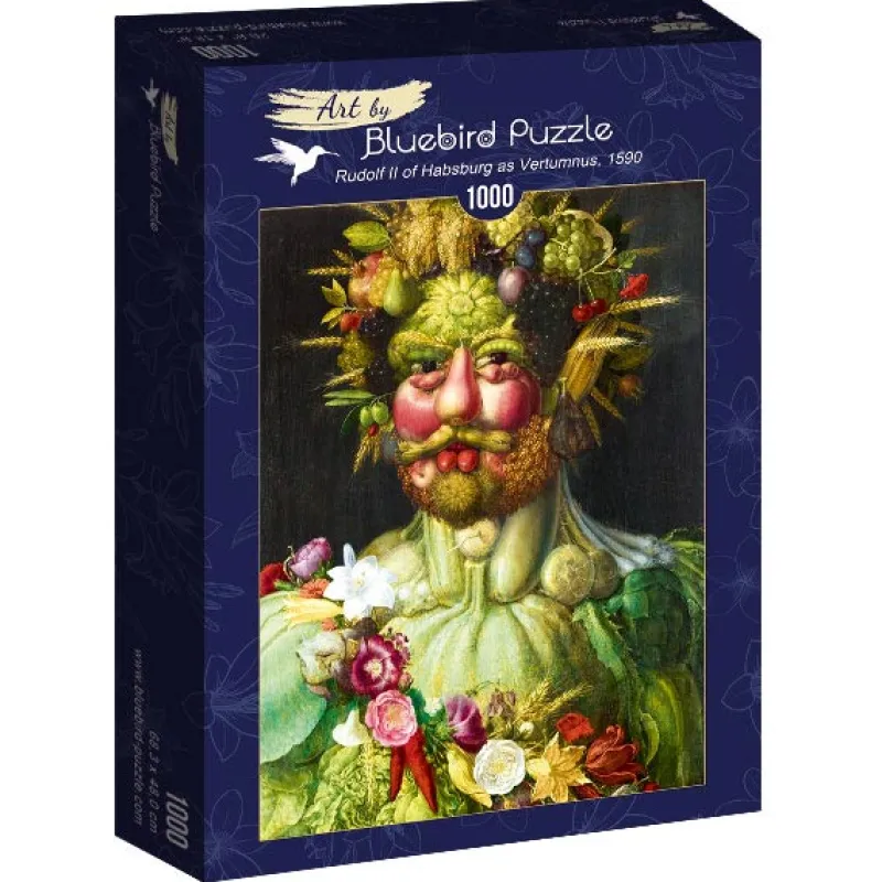 Art by Bluebird Bluebird - Arcimboldo - Rudolf II of Habsburg as Vertumnus, 1590 - 1000 Piece Jigsaw Puzzle Online