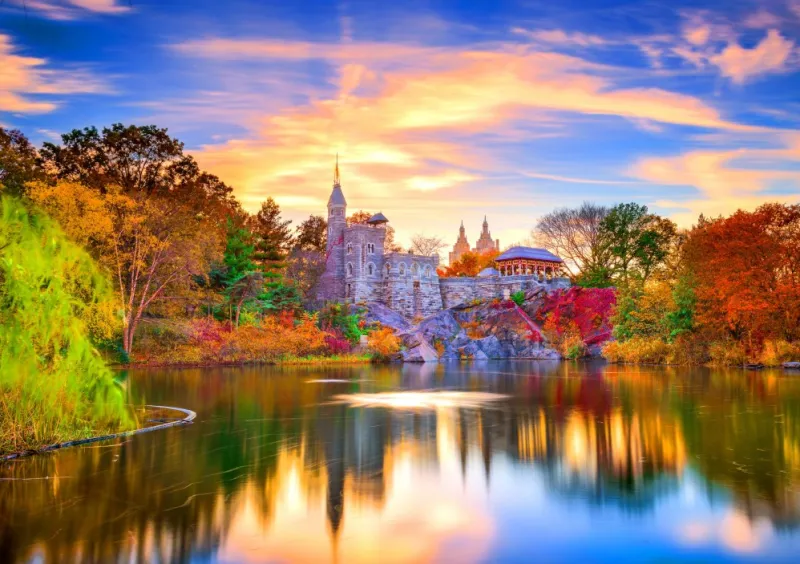 Bluebird - Belvedere Castle, New York - 1000 Piece Jigsaw Puzzle Fashion