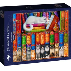Bluebird - Cat Bookshelf - 1000 Piece Jigsaw Puzzle Discount