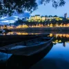 Art by Bluebird Bluebird - Chinon au Coucher du Soleil, France - 1000 piece jigsaw puzzle Discount