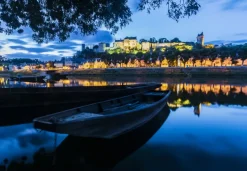 Art by Bluebird Bluebird - Chinon au Coucher du Soleil, France - 1000 piece jigsaw puzzle Discount
