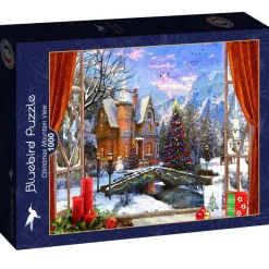 Bluebird - Christmas Mountain View - 1000 Piece Jigsaw Puzzle Best