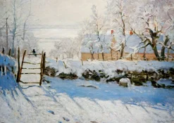 Bluebird - Claude Monet - The Magpie, 1869 - 1000 Piece Jigsaw Puzzle Discount